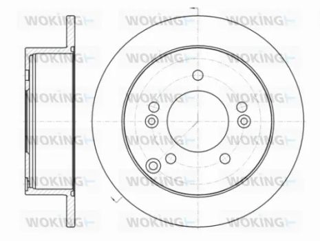 Диск гальмівний KIA MAGENTIS, HYUNDAI TUCSON, WOKING (D6139900) Диск гальмівний KIA MAGENTIS, HYUNDAI TUCSON, WOKING (D6139900)