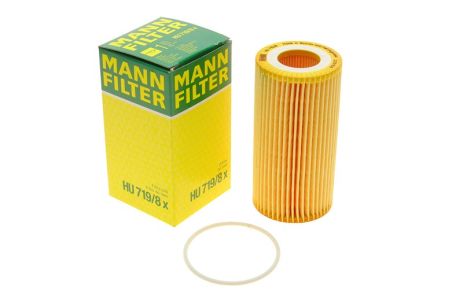 Фильтр масляный Volvo S40/V50/S60/V70/S80/XC90 2.4/2.5D 01-, MANN-FILTER (HU7198X)