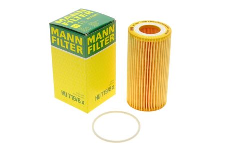 Фильтр масляный Volvo S40/V50/S60/V70/S80/XC90 2.4/2.5D 01-, MANN-FILTER (HU7198X)