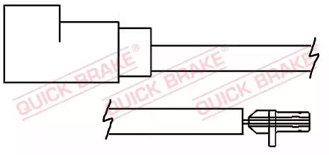 WS 0257 A QUICK BRAKE Датчик зносу гальмівних колодок