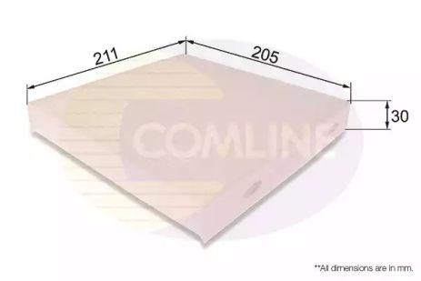 EKF306 Comline Фільтр салону