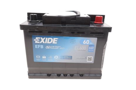 Стартерная аккумуляторная батарея Exide EL600 Стартерная аккумуляторная батарея Exide EL600