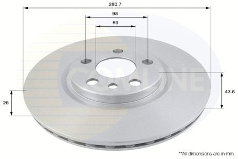 Диск гальмівний LANCIA ZETA, CITROËN EVASION, COMLINE (ADC1522V) Диск гальмівний LANCIA ZETA, CITROËN EVASION, COMLINE (ADC1522V)