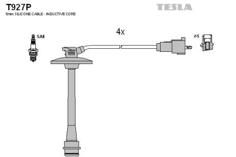 Комплект проводов зажигания, TOYOTA RAV4, TESLA (T927P)