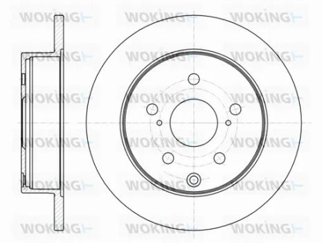Диск тормозной TOYOTA RAV, WOKING (D6118800) Диск тормозной TOYOTA RAV, WOKING (D6118800)