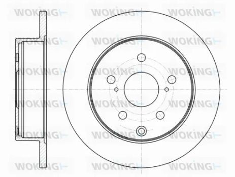 Диск гальмівний TOYOTA RAV, WOKING (D6118800) Диск гальмівний TOYOTA RAV, WOKING (D6118800)