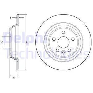 Диск тормозной FORD GALAXY, DELPHI (BG4804C) Диск тормозной FORD GALAXY, DELPHI (BG4804C)