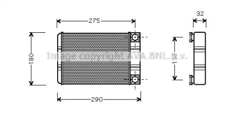 Теплообменник, отопление салона MSA6312 MERCEDESBENZ