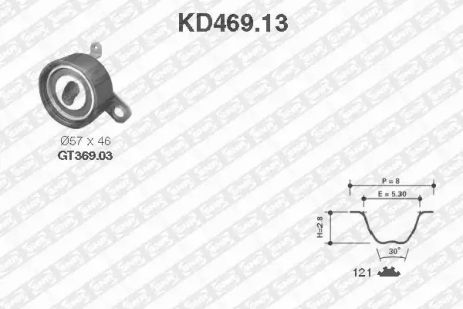 Комплект ремней ГРМ KD46913 TOYOTA