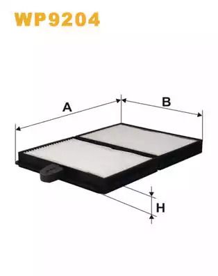 Фильтр салона TOYOTA AVENSIS 97-03, CARINA 92-97 (2шт.) (пр-во WIX-FILTERS)