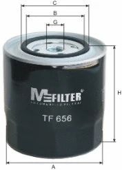Масляный фильтр, VW TRANSPORTER, VOLVO V70, M-FILTER (TF656)