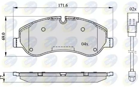 CBP22142 Comline - Гальмівні колодки до дисків