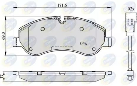 CBP22142 Comline - Гальмівні колодки до дисків