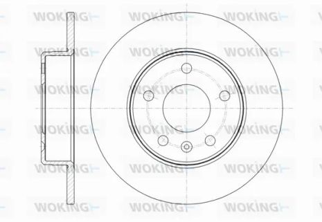 Диск гальмівний VAUXHALL ZAFIRA, OPEL ASTRA, WOKING (D6146800)