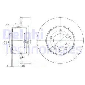 Диск тормозной NISSAN INTERSTAR, VAUXHALL MOVANO, DELPHI (BG3681) Диск тормозной NISSAN INTERSTAR, VAUXHALL MOVANO, DELPHI (BG3681)