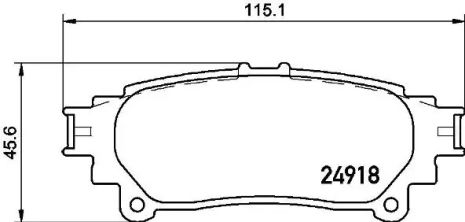 Колодка гальм. диск. LEXUS RX, TOYOTA PRIUS задн. (вір-во BREMBO) Колодка гальм. диск. LEXUS RX, TOYOTA PRIUS задн. (вір-во BREMBO)