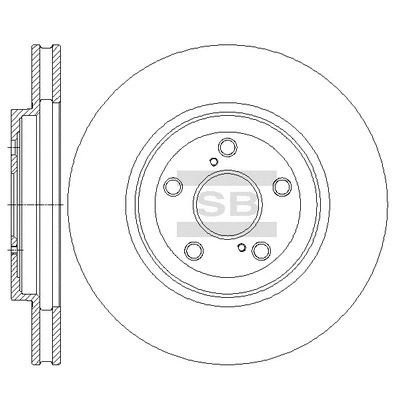 Диск тормозной GEELY BOYUE, TOYOTA HARRIER, SANGSIN (HI-Q) (SD4033) Диск тормозной GEELY BOYUE, TOYOTA HARRIER, SANGSIN (HI-Q) (SD4033)