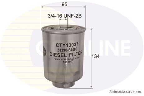 Топливный фильтр, MITSUBISHI PAJERO, FORD RANGER, COMLINE (CTY13037)