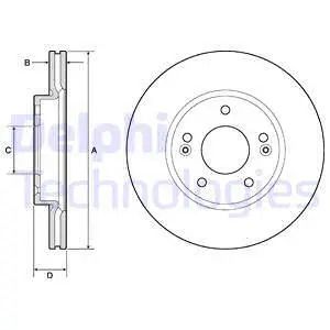 Диск тормозной KIA CEED, HYUNDAI CRETA, DELPHI (BG4745C) Диск тормозной KIA CEED, HYUNDAI CRETA, DELPHI (BG4745C)
