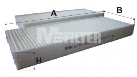 Фильтр, воздух во внутренном пространстве, NISSAN NAVARA, M-FILTER (K90752)