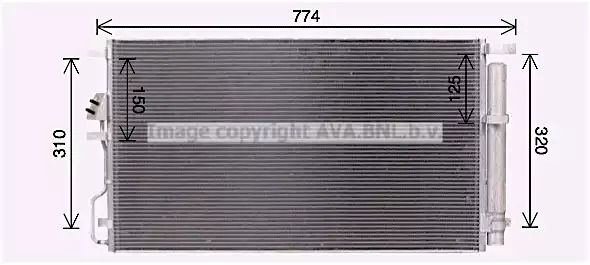 Конденсатор, кондиционер KA5301D KIA HYUNDAI Конденсатор, кондиционер KA5301D KIA HYUNDAI
