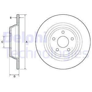 Диск гальмівний FORD MONDEO, DELPHI (BG4703C) Диск гальмівний FORD MONDEO, DELPHI (BG4703C)