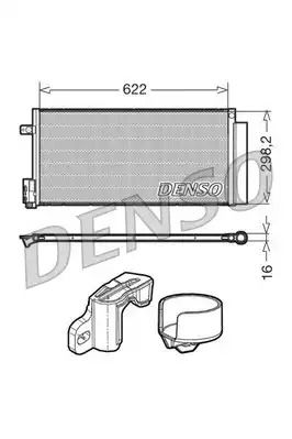 Конденсатор кондиціонера, DENSO (DCN13110) Конденсатор кондиціонера, DENSO (DCN13110)