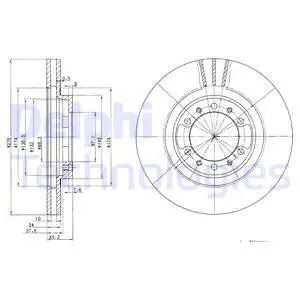 Диск тормозной MITSUBISHI PAJERO, DELPHI (BG3099) Диск тормозной MITSUBISHI PAJERO, DELPHI (BG3099)