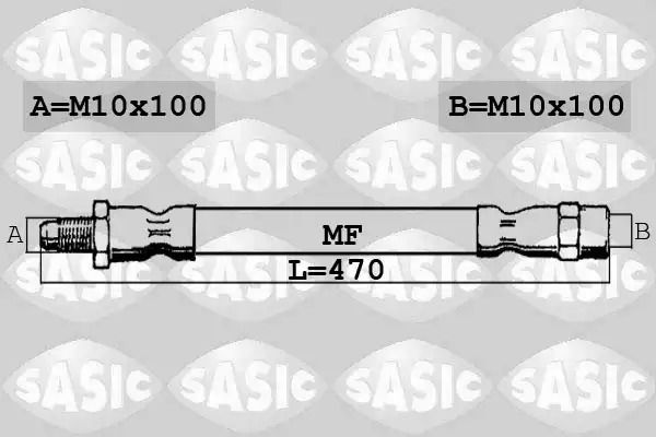 Тормозной шланг. передний, Sasic (SBH0180) Тормозной шланг. передний, Sasic (SBH0180)