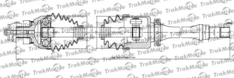 TRAKMOTIVE FORD Приводной вал передн. прав. GALAXY II, MONDEO IV, S-MAX 2.0 TDCi 05-, TRAKMOTIVE (301141)