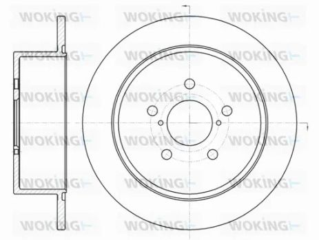 Диск тормозной SUBARU OUTBACK, TOYOTA CAMRY, WOKING (D6130000) Диск тормозной SUBARU OUTBACK, TOYOTA CAMRY, WOKING (D6130000)