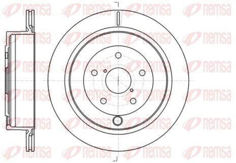 Диск тормозной SUBARU TRIBECA, REMSA (6104210)