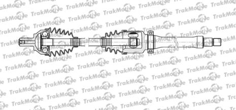 TRAKMOTIVE FORD піввісь прав. L=906mm 36/23 зуб. C-MAX 1.8 07-10, FOCUS II 1.8 06-12, VOLVO S40 II 1.6 05-12,