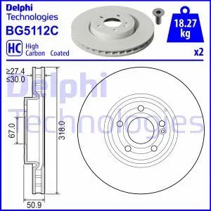 Диск тормозной MERCEDES-BENZ GLA, DELPHI (BG5112C) Диск тормозной MERCEDES-BENZ GLA, DELPHI (BG5112C)