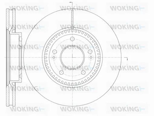 Диск гальмівний OPEL VECTRA, KIA SPORTAGE, WOKING (D698810) Диск гальмівний OPEL VECTRA, KIA SPORTAGE, WOKING (D698810)