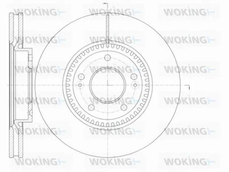 Диск тормозной OPEL VECTRA, KIA SPORTAGE, WOKING (D698810) Диск тормозной OPEL VECTRA, KIA SPORTAGE, WOKING (D698810)