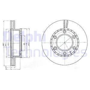 Диск тормозной MAZDA BT-50, FORD RANGER, DELPHI (BG4297) Диск тормозной MAZDA BT-50, FORD RANGER, DELPHI (BG4297)