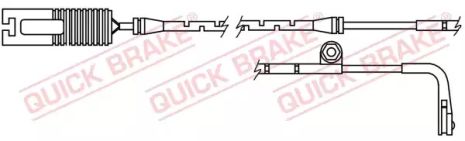WS 0163 A QUICK BRAKE Датчик зносу гальмівних колодокк (передніх) BMW 5 (E39) 95-04 (L830mm)