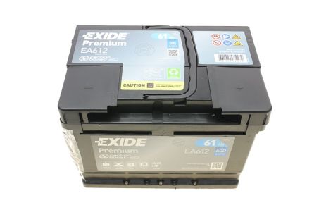 Стартерная аккумуляторная батарея, FORD ASIA, ZASTAVA 10, EXIDE (EA612) Стартерная аккумуляторная батарея, FORD ASIA, ZASTAVA 10, EXIDE (EA612)