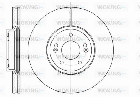 Диск тормозной KIA SORENTO, HYUNDAI GRAND, WOKING (D6110210) Диск тормозной KIA SORENTO, HYUNDAI GRAND, WOKING (D6110210)