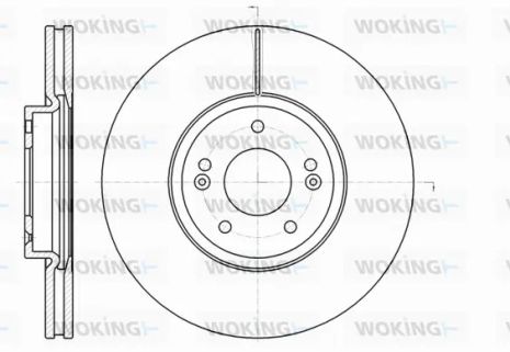 Диск тормозной KIA SORENTO, HYUNDAI GRAND, WOKING (D6110210)