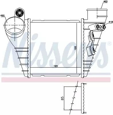 Интеркулер 96847 SEAT VW