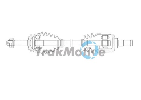 TRAKMOTIVE HYUNDAI Напіввісь передн. прав. ACCENT i25 IV 1.4 10-, KIA RIO III (UB) 1.6 CVVT 12-17, TRAKMOTIVE