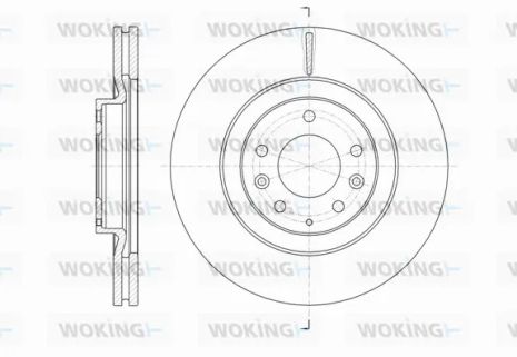 Диск тормозной FORD USA, MAZDA CX-9, WOKING (D6163810)