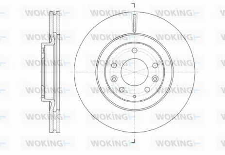 Диск тормозной FORD USA, MAZDA CX-9, WOKING (D6163810)
