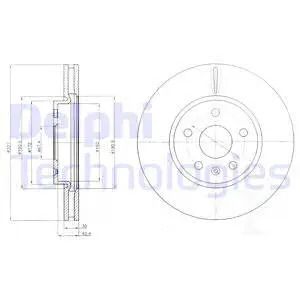 Диск тормозной HONDA CIVIC, CHEVROLET MALIBU, DELPHI (BG4189C) Диск тормозной HONDA CIVIC, CHEVROLET MALIBU, DELPHI (BG4189C)