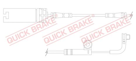 WS 0218 A QUICK BRAKE Датчик зносу гальмівних колодок (передніх) BMW 5 (E60/E61)/6 (E63) 03-