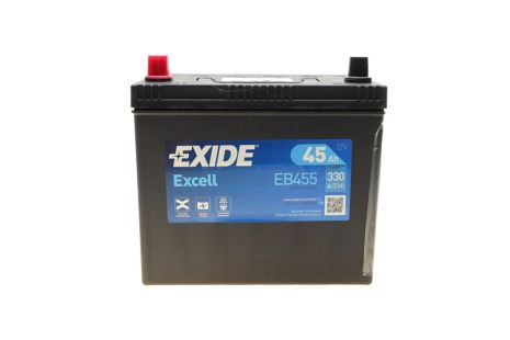 Стартерная аккумуляторная батарея, GME RASCAL, IRAN KHODRO, EXIDE (EB455)