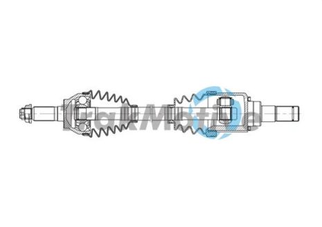 TRAKMOTIVE MAZDA Полуось левая L=585mm 28/30 зуб. 5 (CR19) 2.0 CD (CR19), TRAKMOTIVE (301620)
