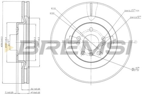 Диск тормозной MERCEDES-BENZ M-CLASS, BREMSI (CD7532V) Диск тормозной MERCEDES-BENZ M-CLASS, BREMSI (CD7532V)